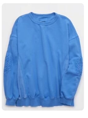 Aerie Keep It Light Crew Sweatshirt Size Large